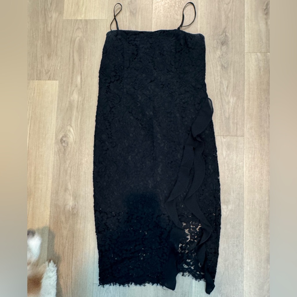 Black Lace midi dress